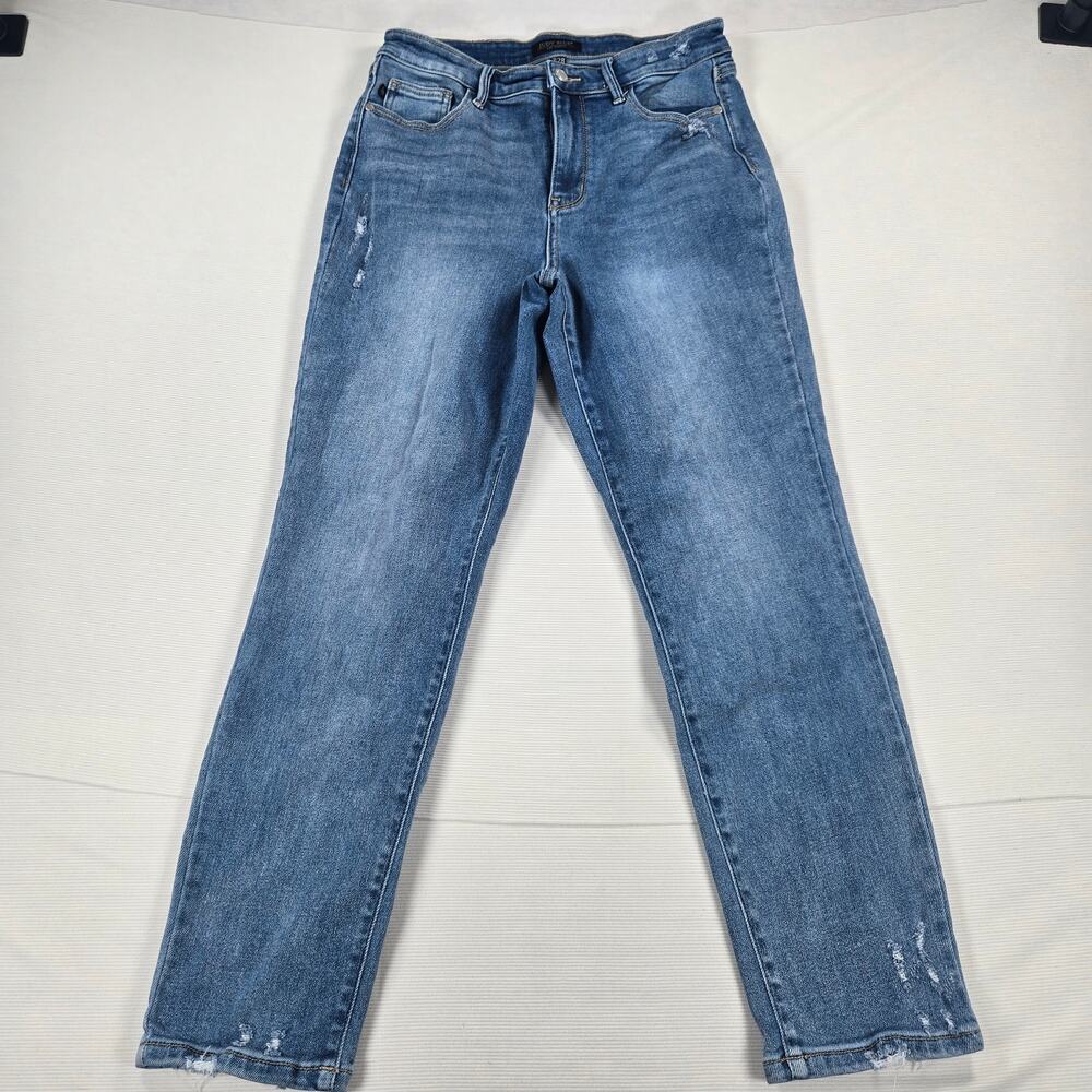 Judy Blue High Rise Distressed Slim Fit Stretch Denim Jeans Women's Size 7/28